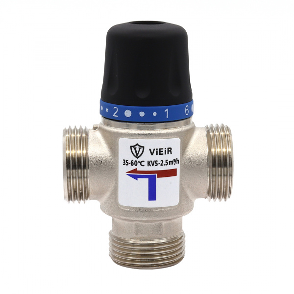 VR181 Термостатич.смесител.клапан 1" 35-60С